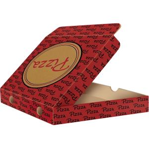 Pizza Röd B/B 33x33x3,5cm 100st