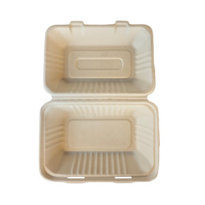 Hämtbox Bagasse Natur halvbox 250st